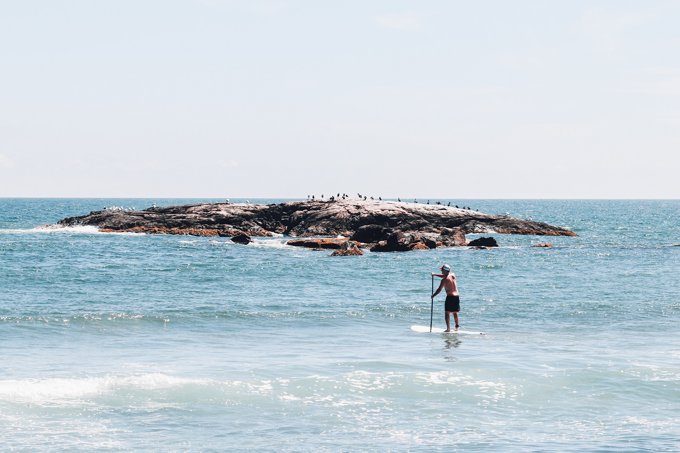 Ocean paddleboarding Rhode Island rocks Surf surfboard surfer waves