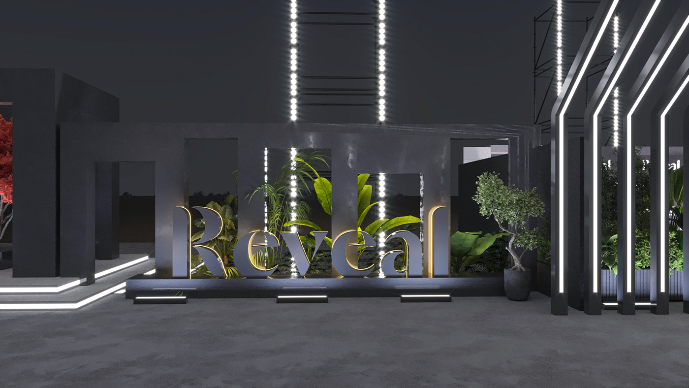 Event real estate Exhibition  design Events visualization 3D 3ds max corona corporate event
