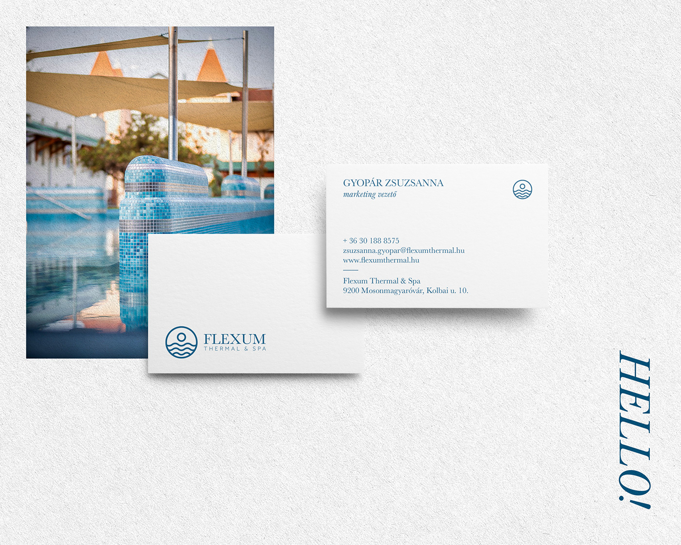blue cap giftcard identity Pool relax Spa thermal voucher water