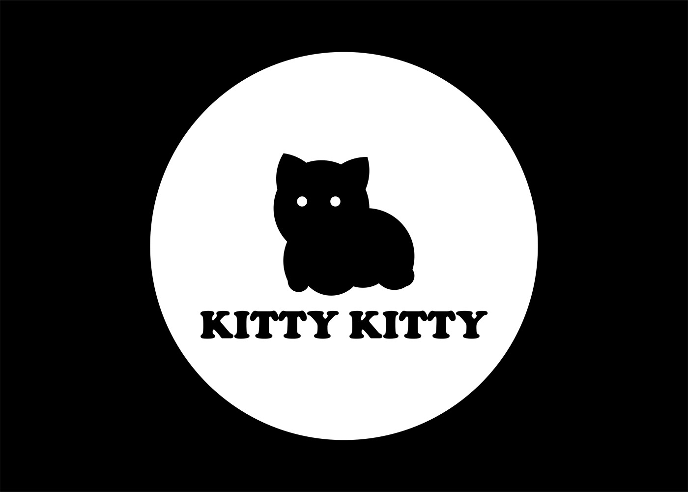 cat logo animal logo Pet pet logo pethouse pussycat Black Cat cats Cat