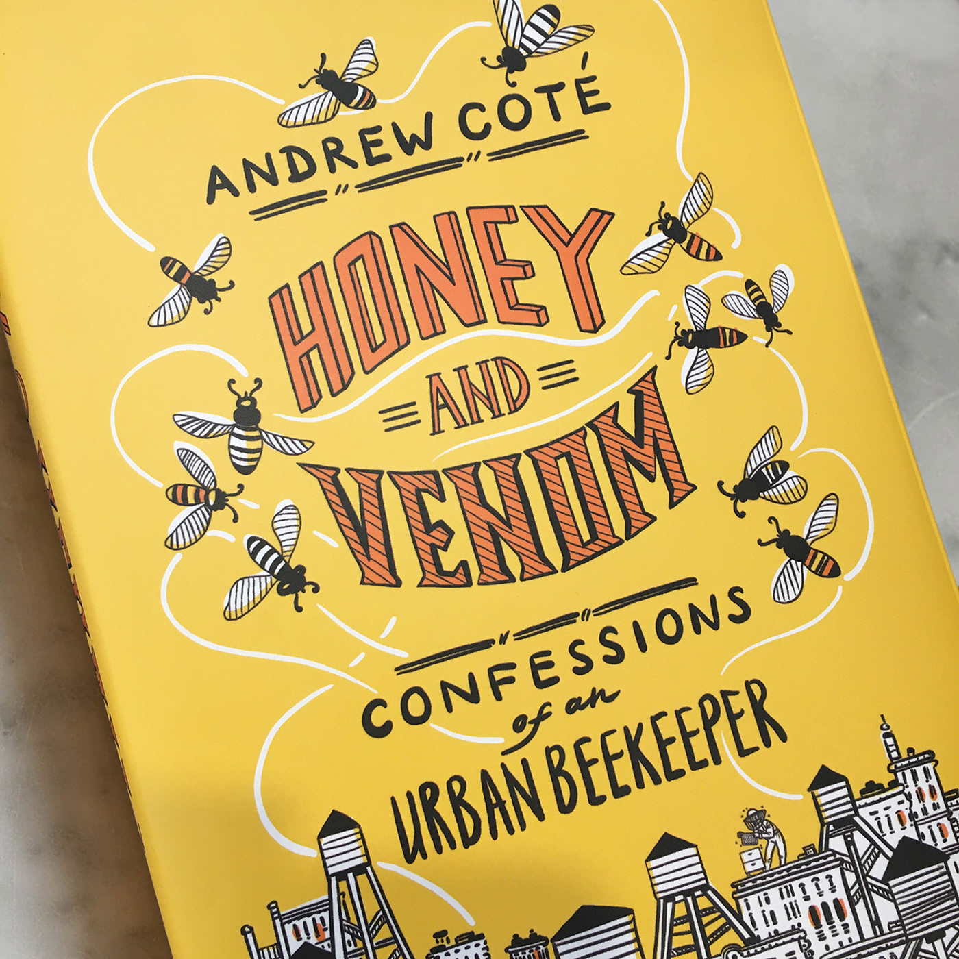 bees book design book illustration Drawing  HAND LETTERING honey lettering New York typography  