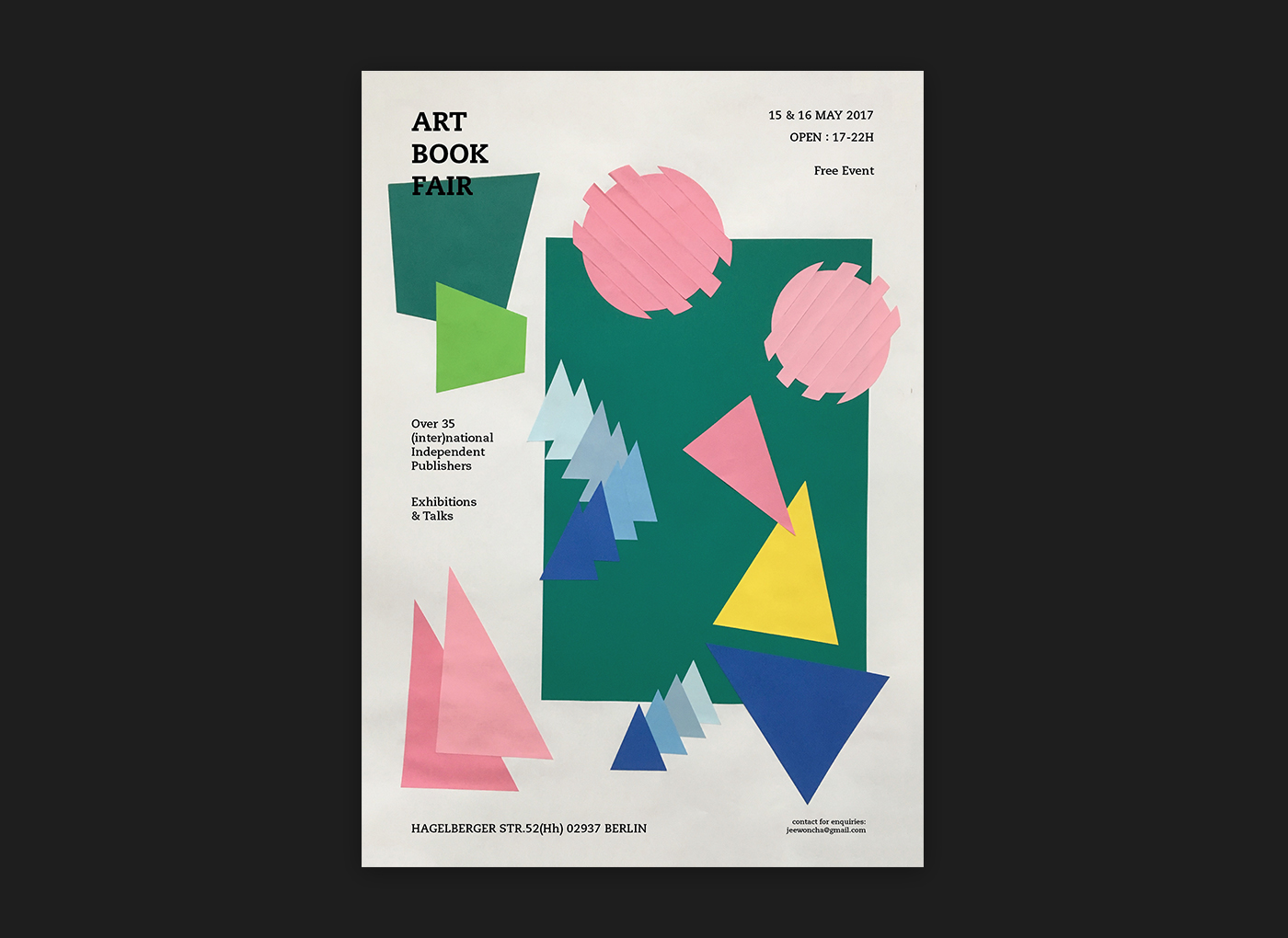 poster Poster Design Art Book Fair abf paper paper craft graphic graphic design  colorful