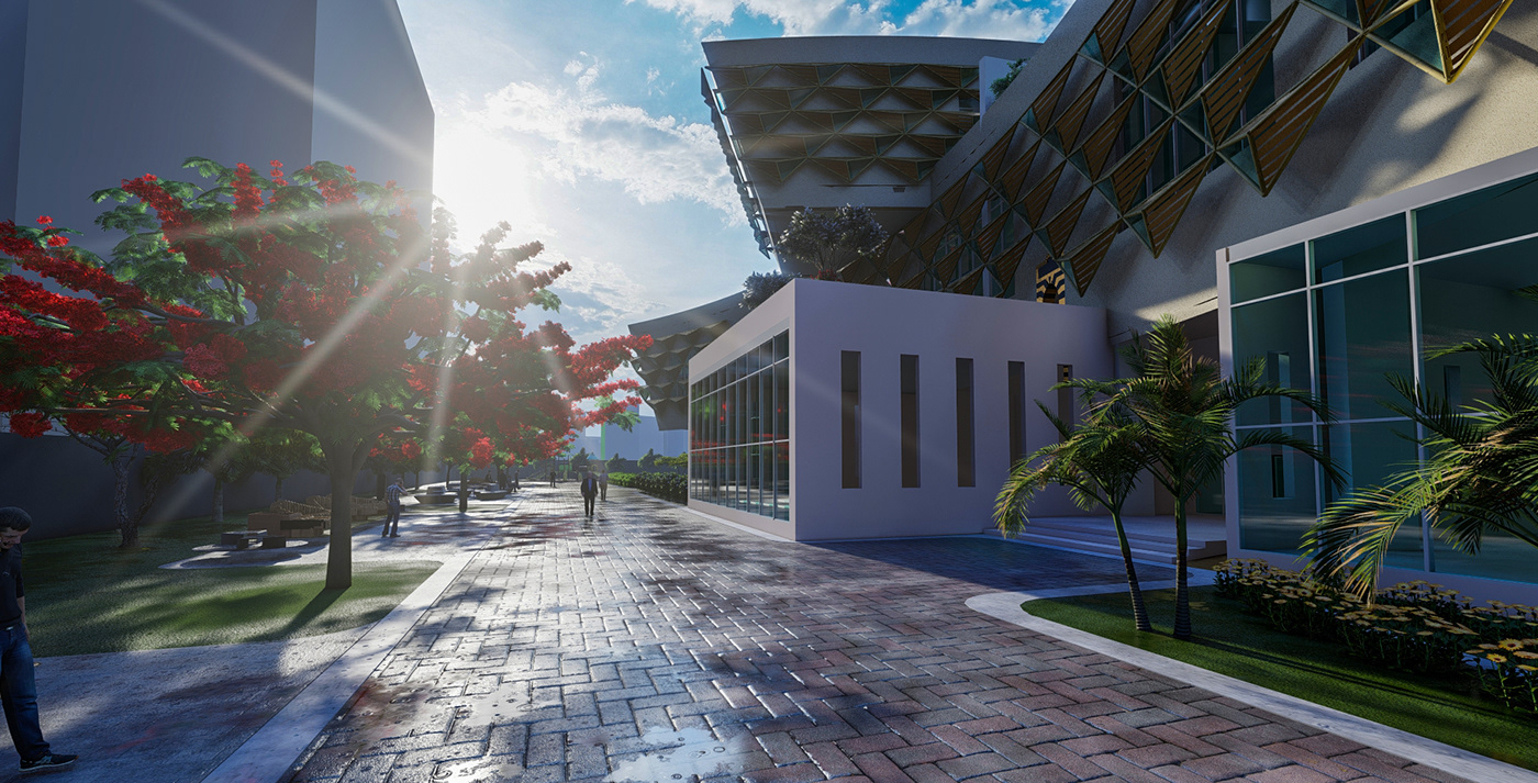3D 3dsmax architecture design exterior graduation project Interior lumion revit visualization