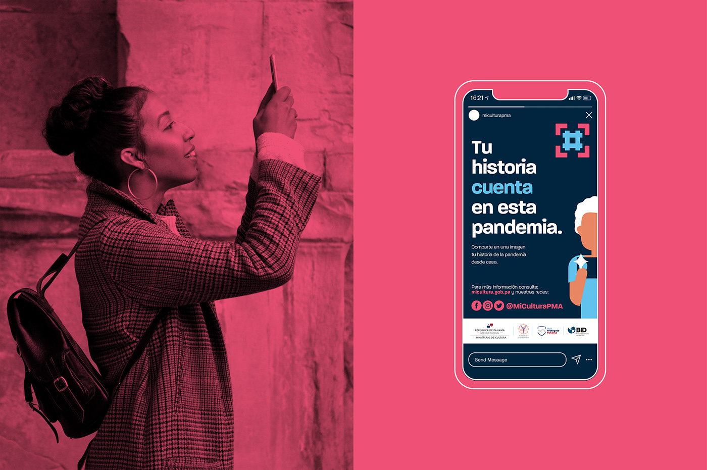 campaign Campaña COVid digitalcampaign hastag ILLUSTRATION  logo PAMANA pandemia pandemic