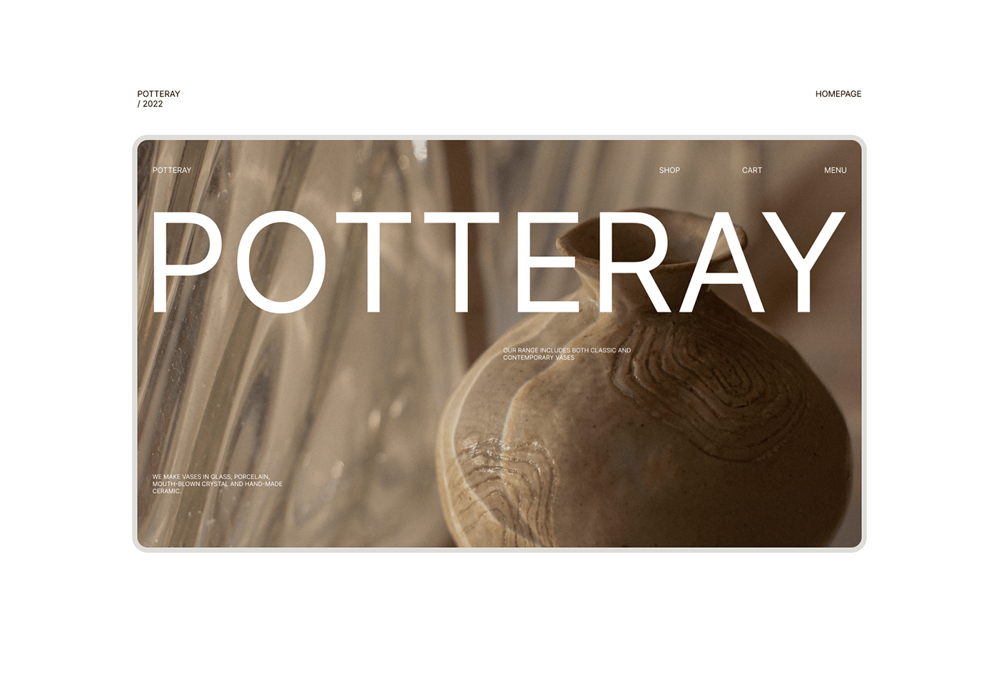 branding  e-commerce ios luxury mobile Mobile app Pottery store UX UI Website