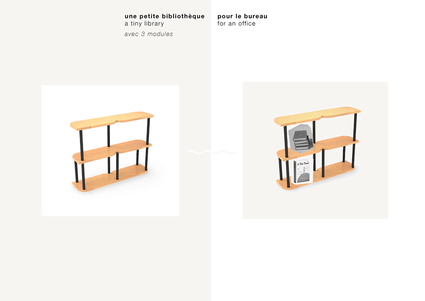 furniture wood Shelf meuble mobilier etagere bois module units design