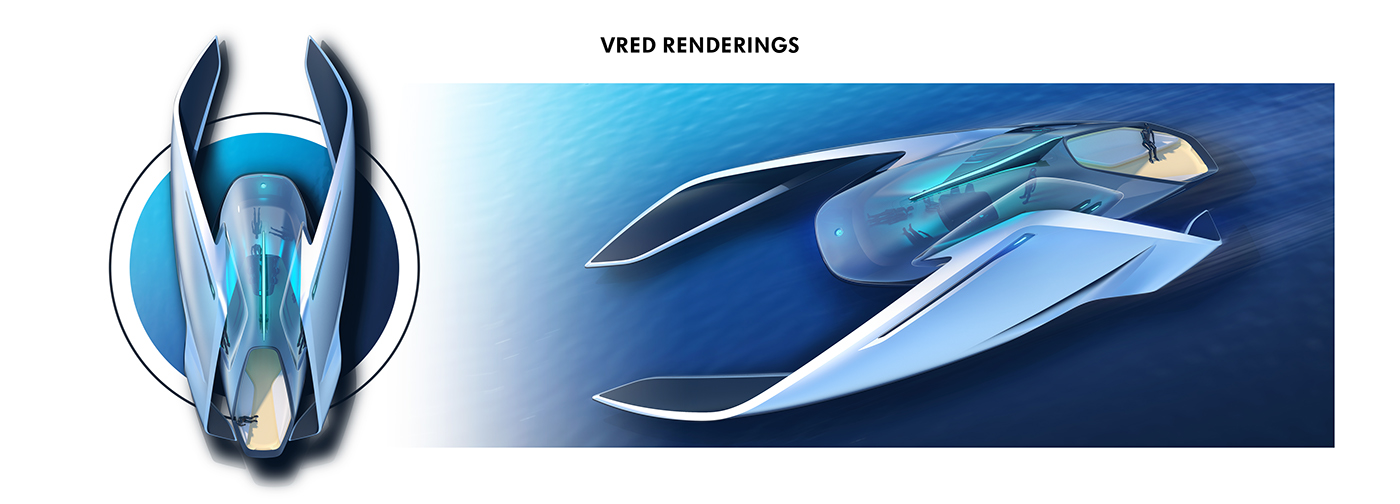 volkswagen bachelor thesis Transportation Design industrial design  yacht boat ground effect