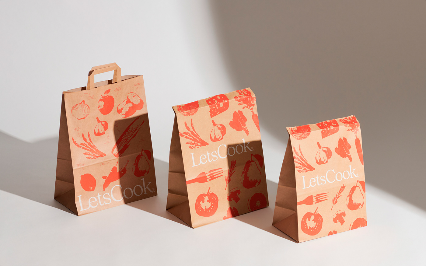 visual identity Brand Design logo Food  ILLUSTRATION  red Packaging Website box