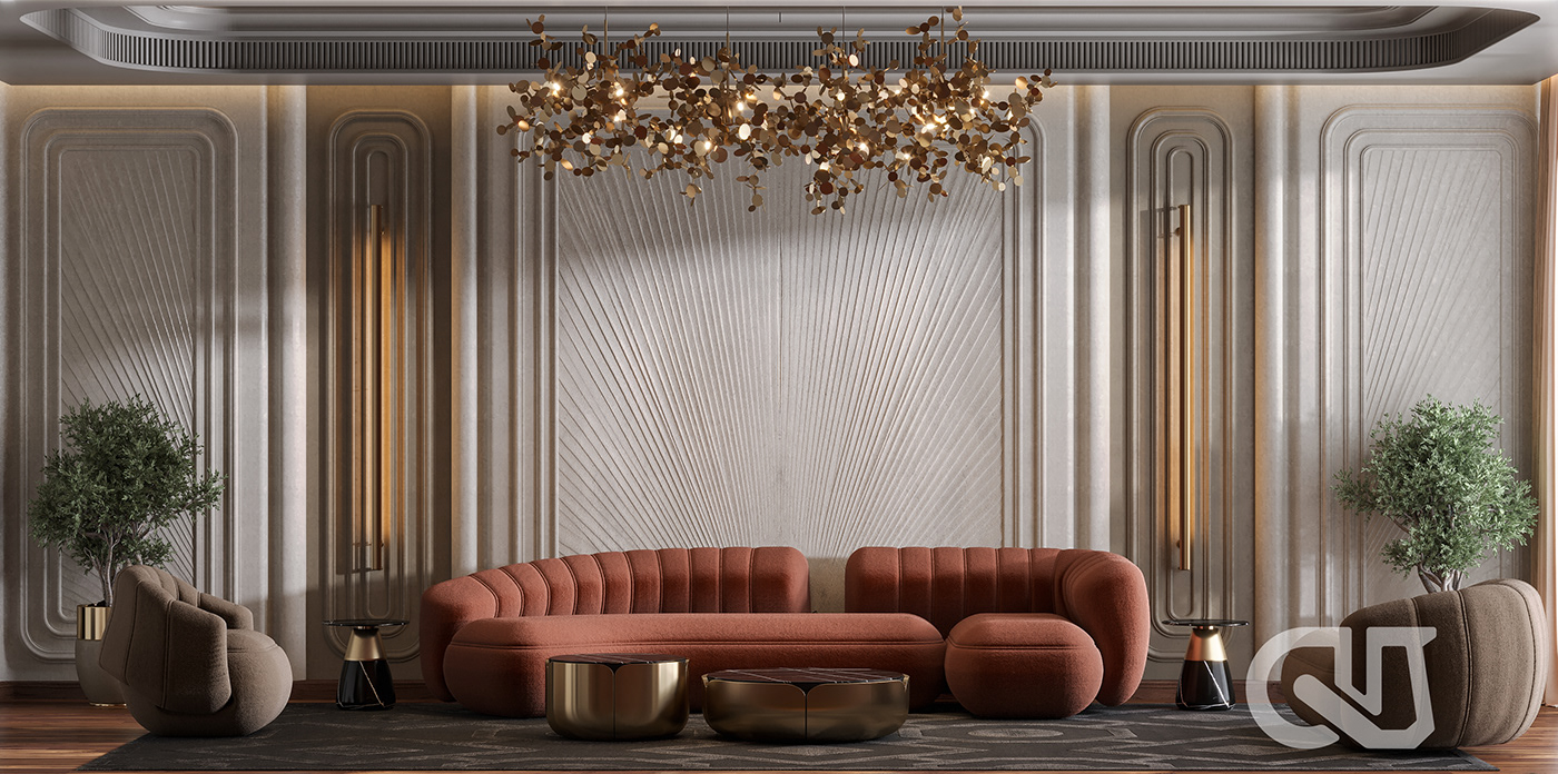 luxury Luxury Design luxurious sofa design interior design  furniture design  velvet cooper wood luxurious design