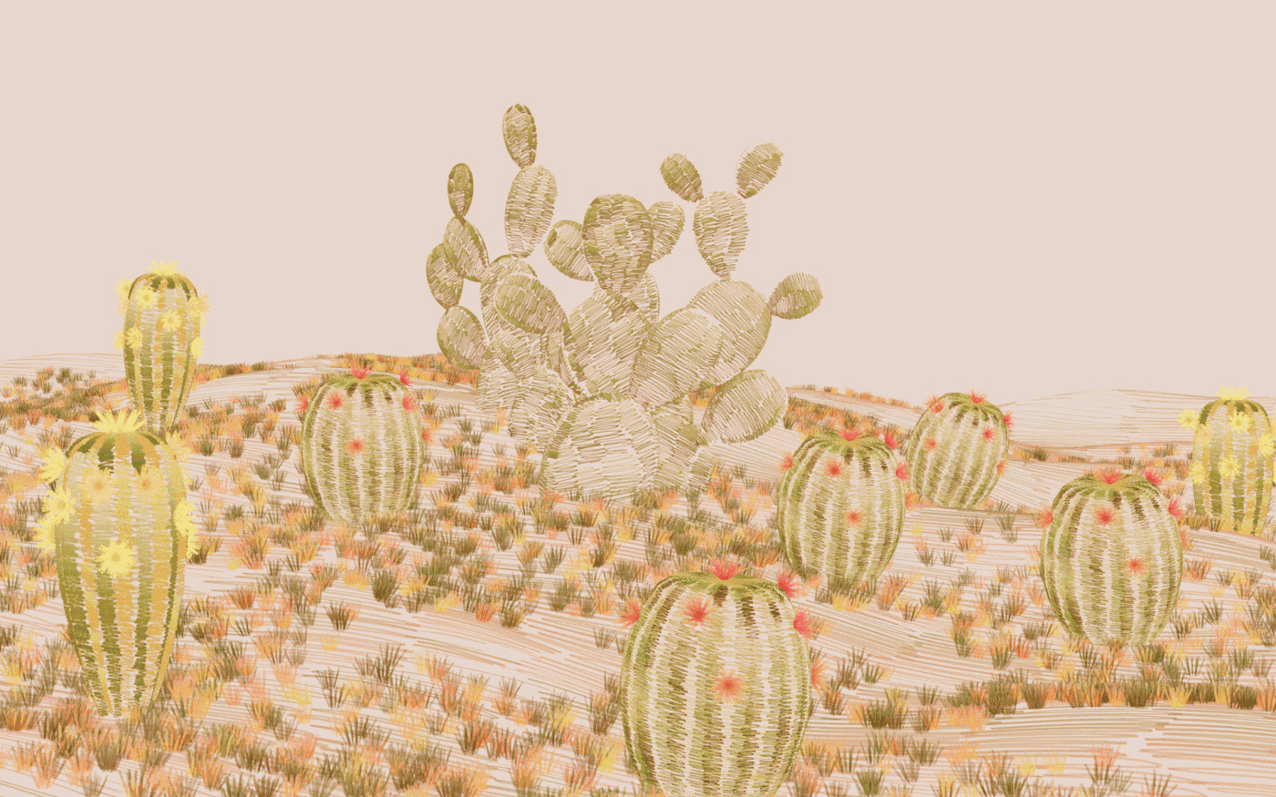 ILLUSTRATION  Digital Art  sketch Drawing  concept art desert arizona new mexico Mojave desert