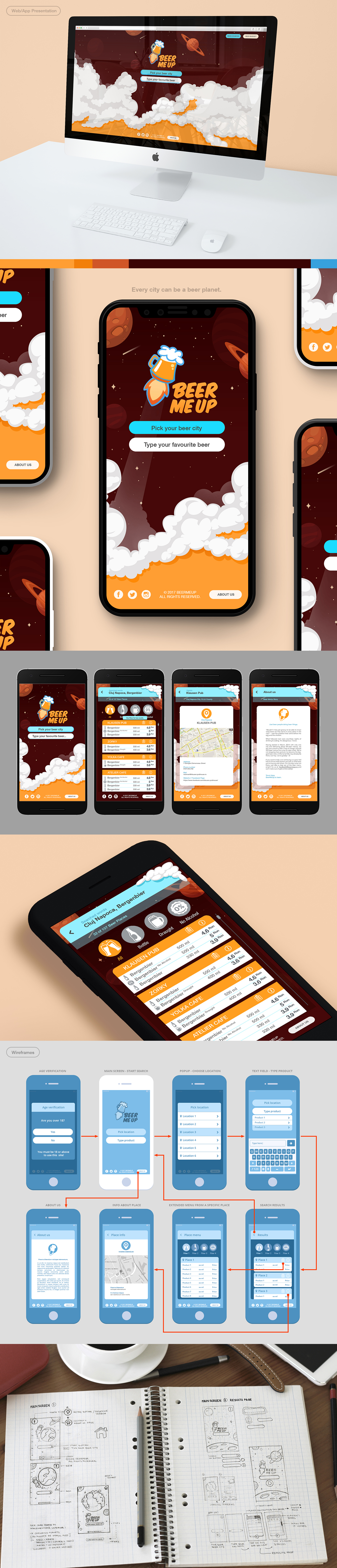 ui design Web Design  logo comic app application graphic interface concept design