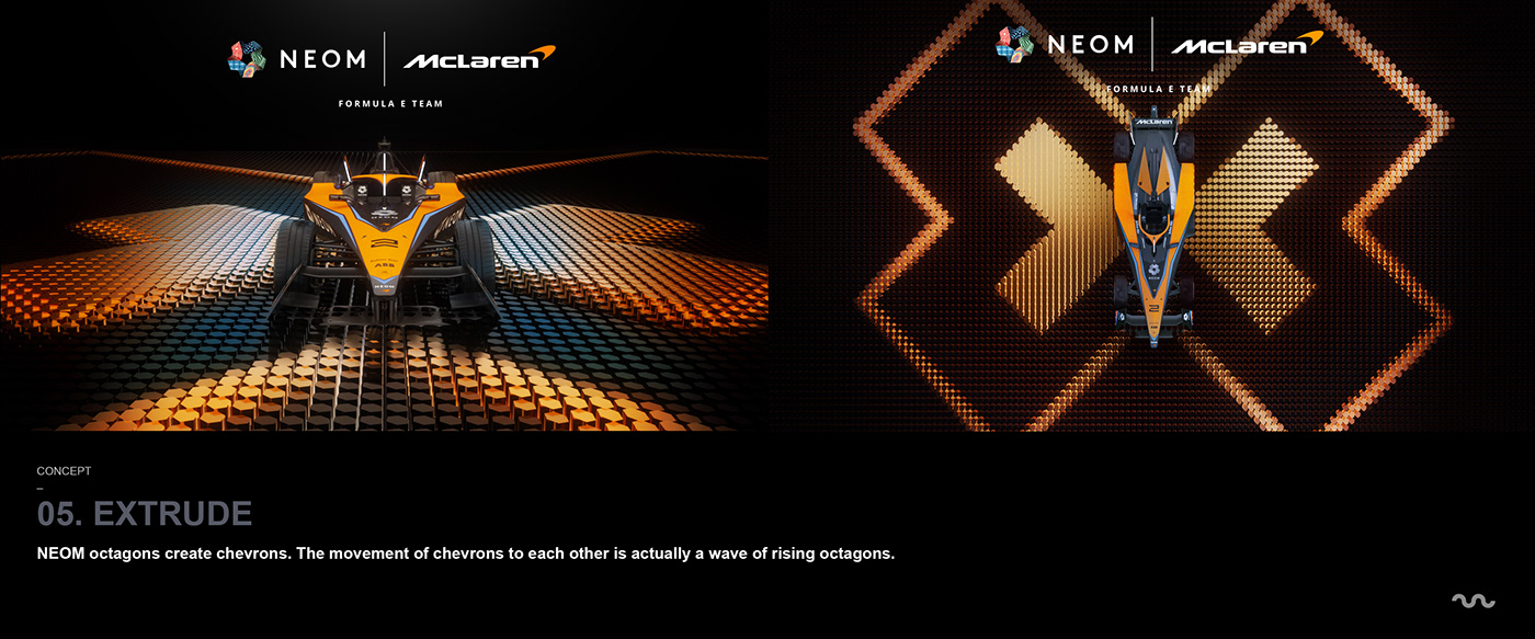 Brand Design Event f1 identidade visual identity Logotype McLaren neom Racing visual identity