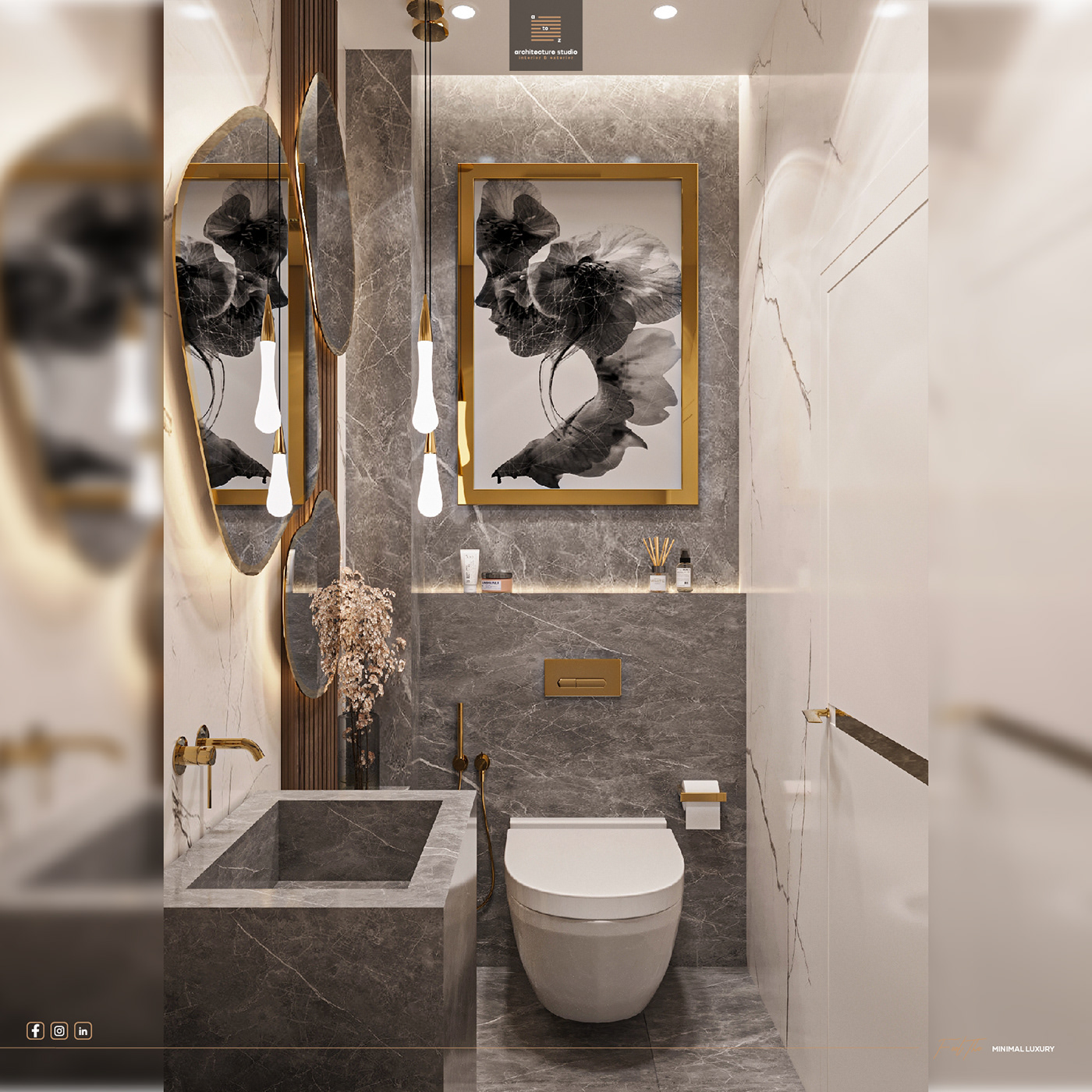 bathroom interior design  architecture Render visualization 3ds max modern 3D bathroom design Interior
