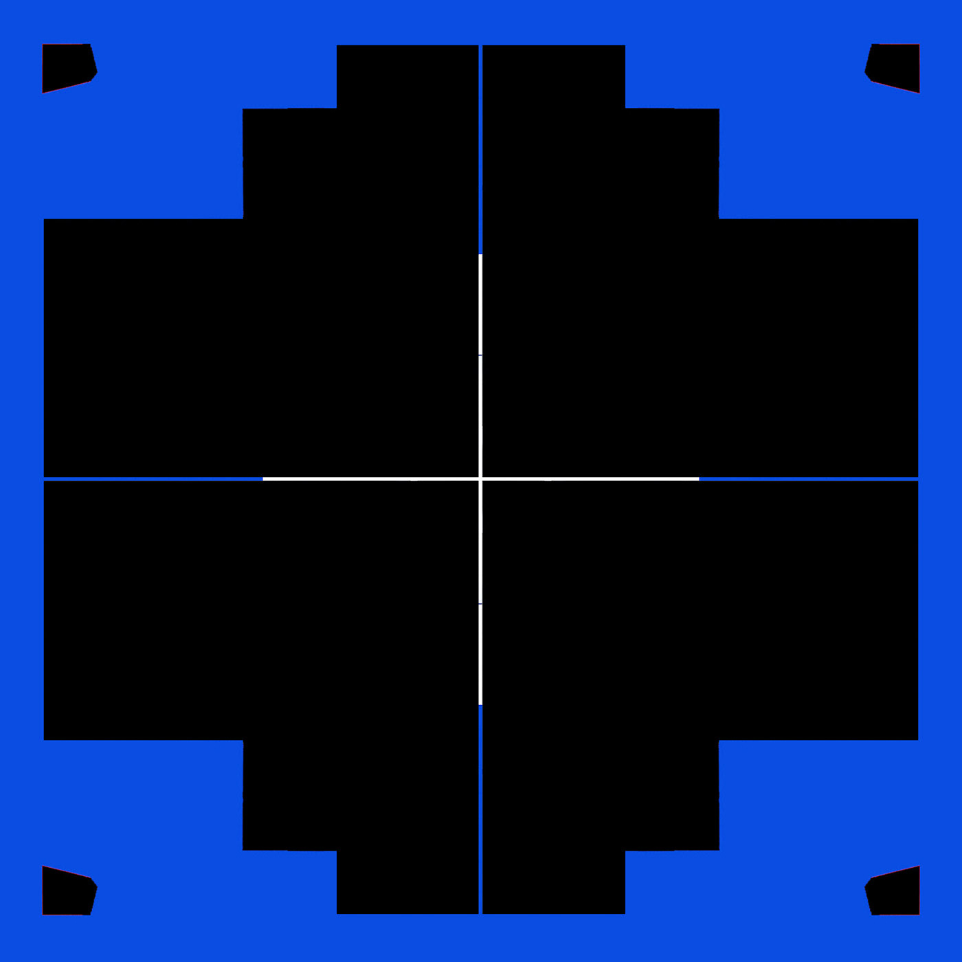 contrast blue black geometric abstract pattern Digital Art  modern Surface Pattern dessin numérique 