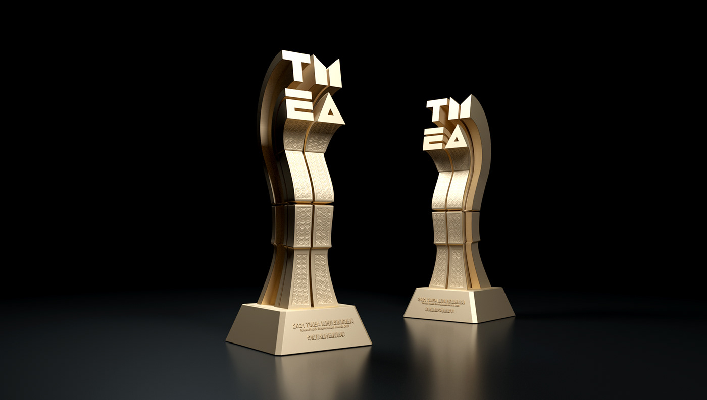 3D artist artwork Awards c4d cool Event gold music trophy