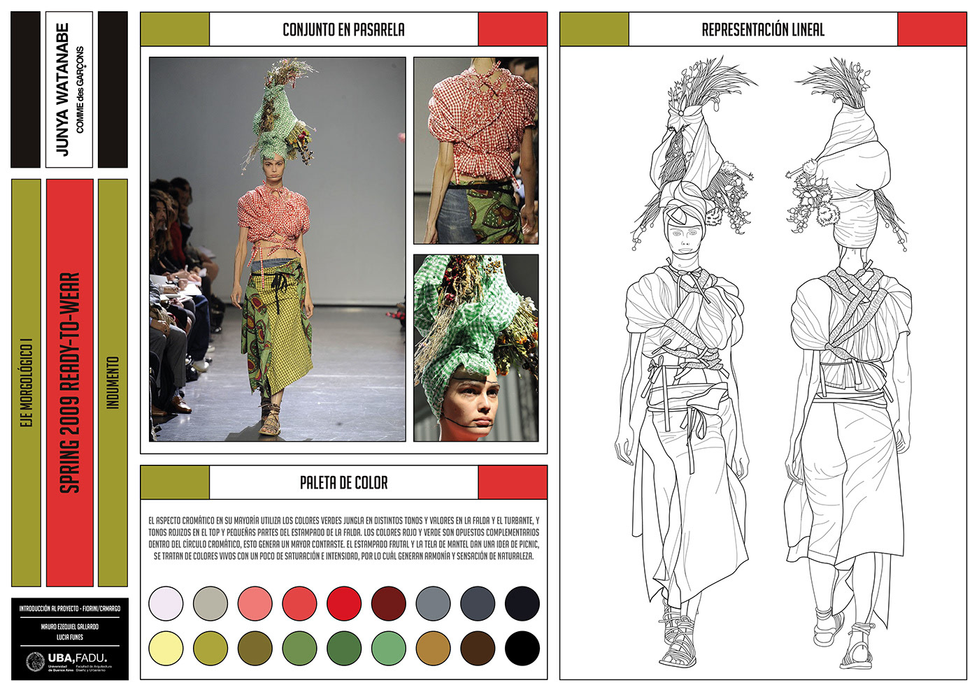 Camargo Diseño de indumentaria fadu fashion design Fiorini portfolio uba geometral Comme des Garcons junya watanabe