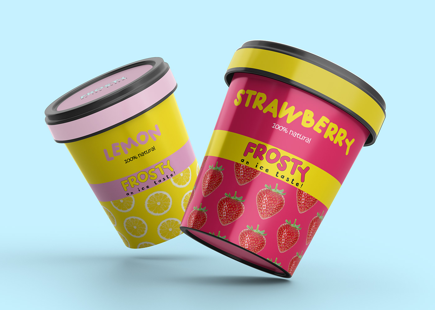 brand brand identity design font icecream logo Mockup Packaging packaging mockup Project