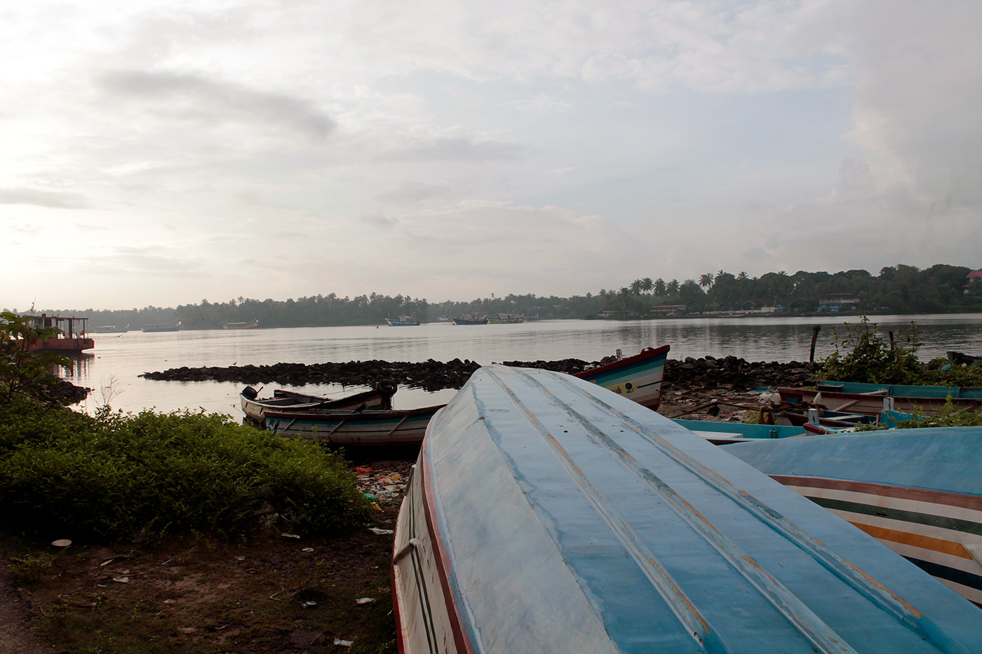 boat lake decay abandonded Lotus sea fishing fishermen season