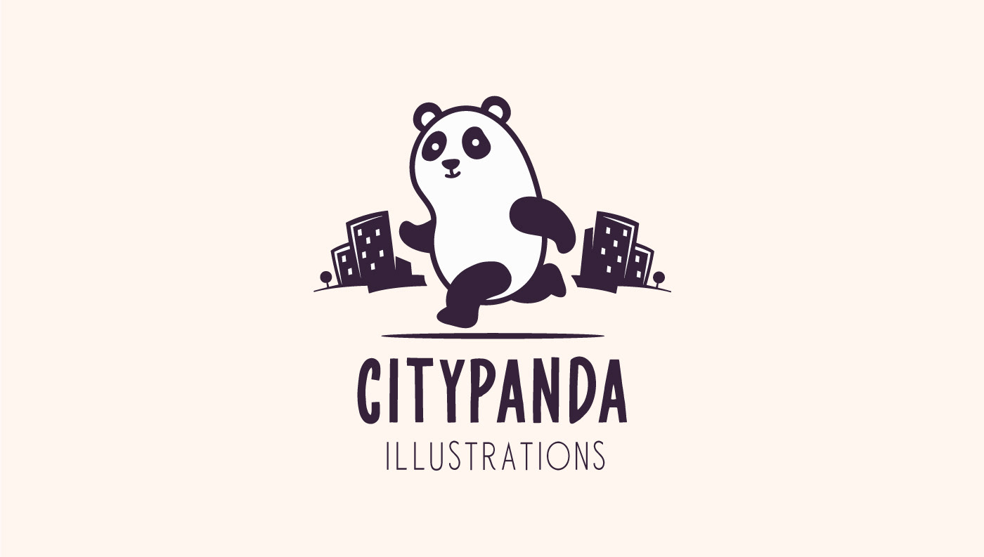 Panda  bear ILLUSTRATION  cartoon adobeillustrator animals