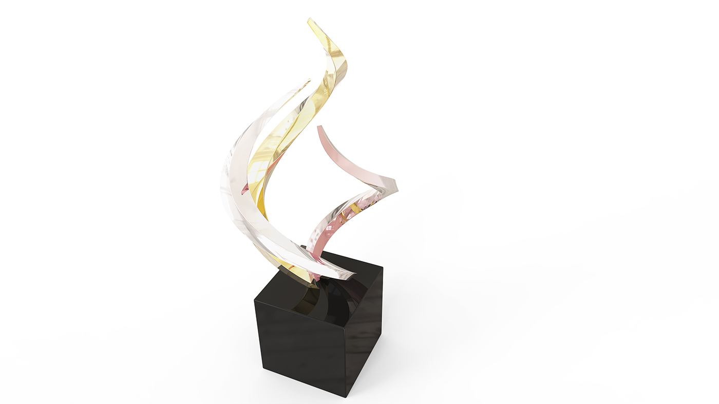 Flames award pride art direction  gold honor Creative Direction  3D