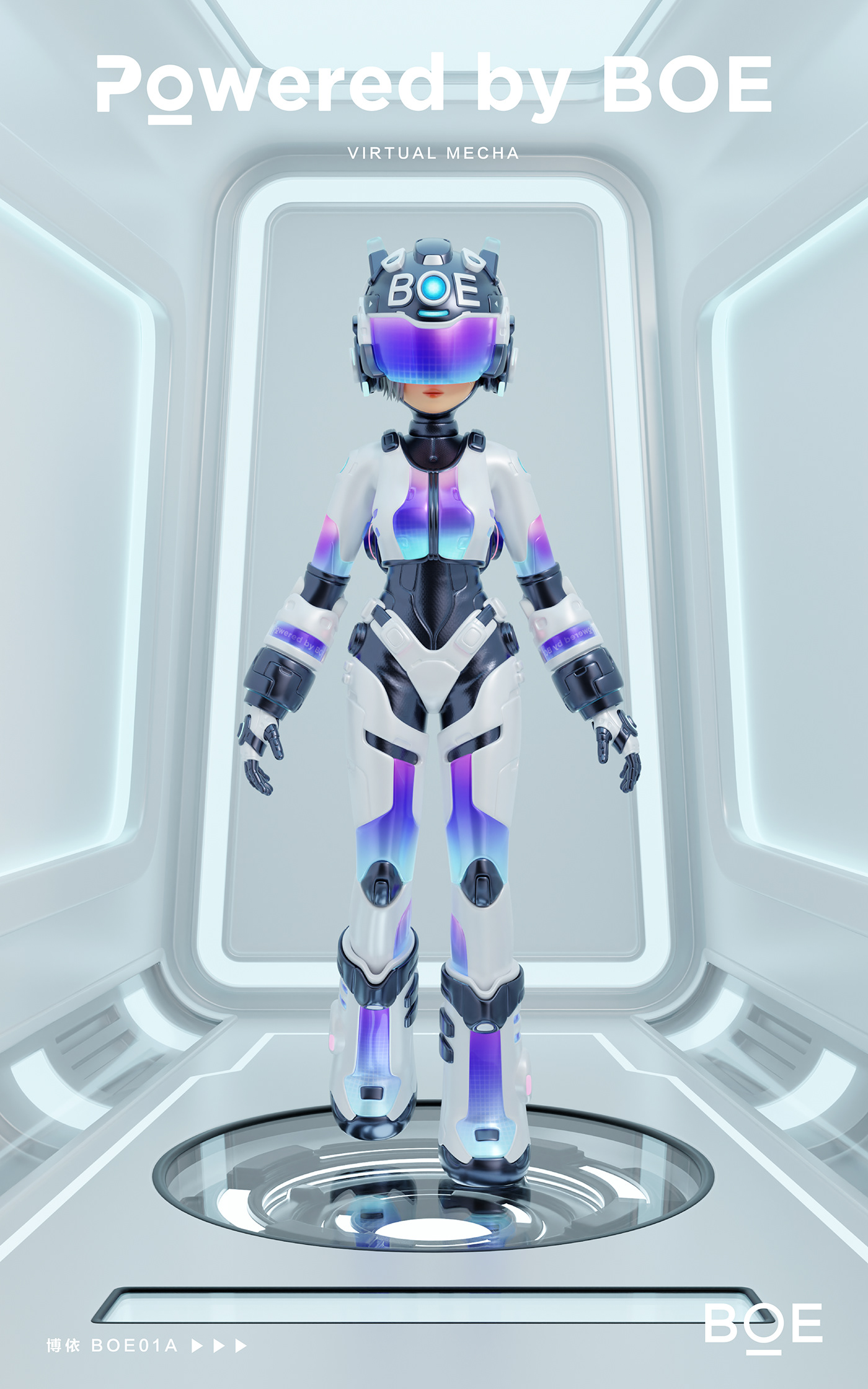 3D blender Character design  IP virtual characters
