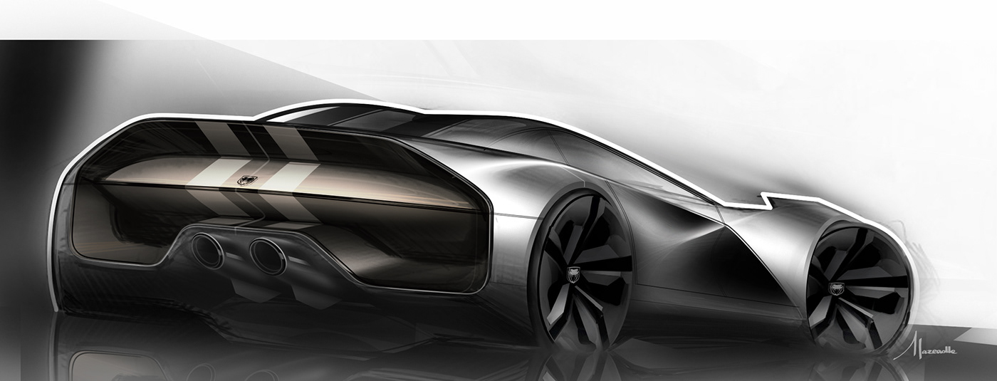 automotive   car concept car design dodge Dodge Viper Viper Basilisk viper basilisk