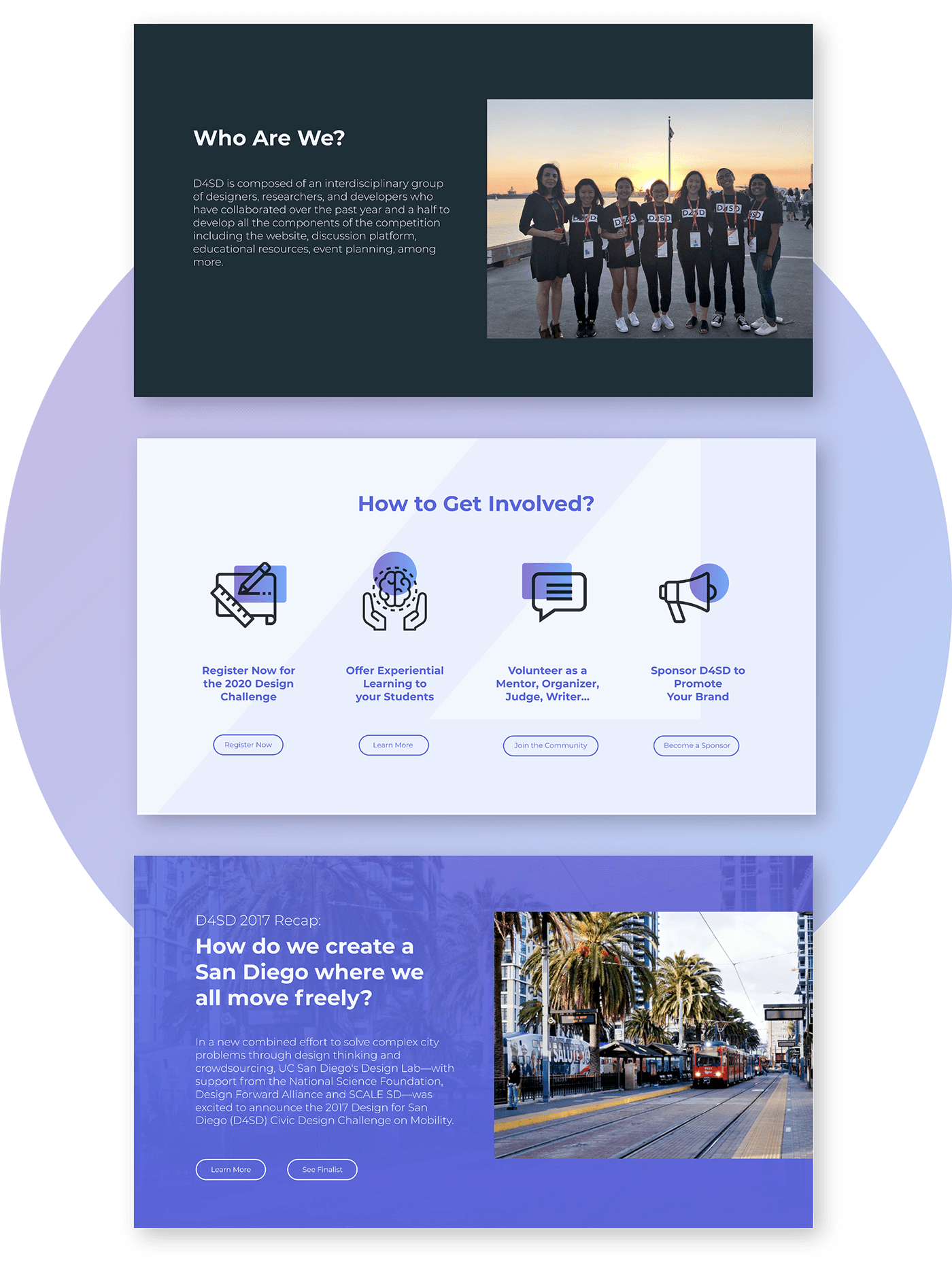 Urban Civic design Layout page splash UI ux Web Website