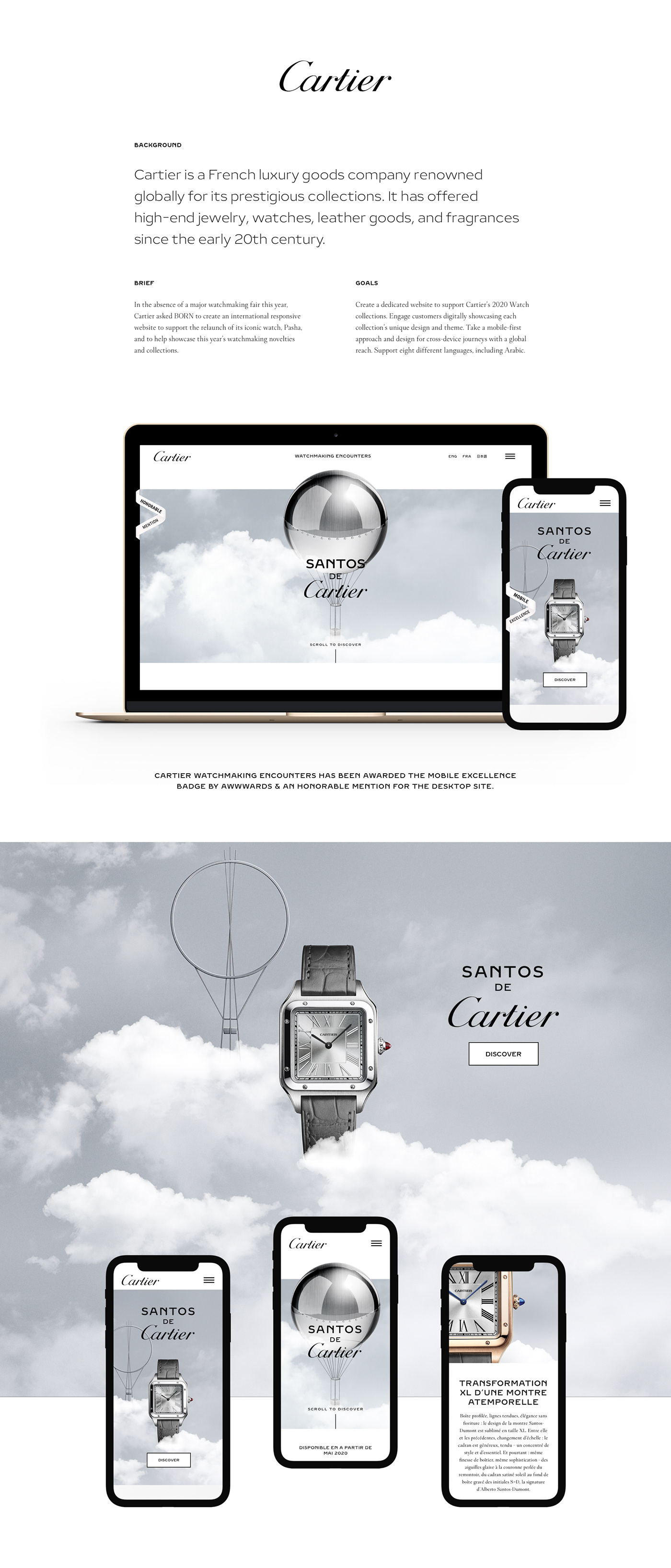 Cartier Fashion  interaction London luxury Paris UI ux Watches Web Design 