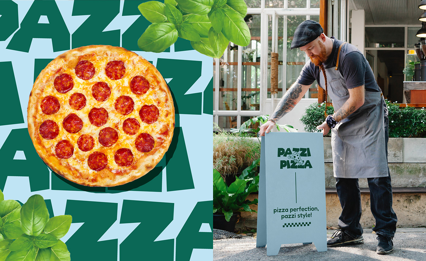 branding  brand identity visual identity Packaging Pizza restaurant Fast food Brand Design packaging design ILLUSTRATION 