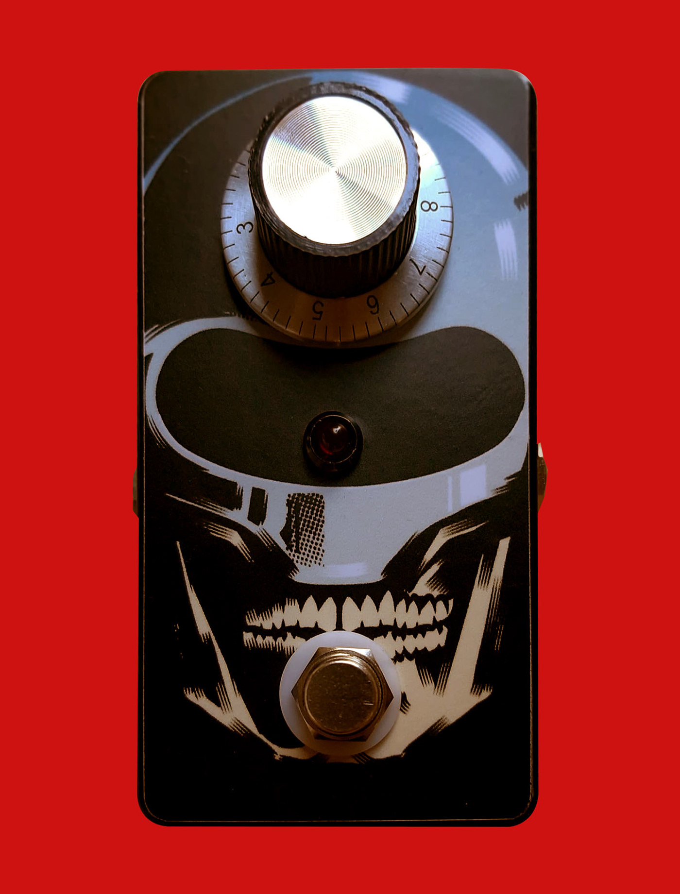 artwork music effects skull rock poster industrial design  pedal vector art