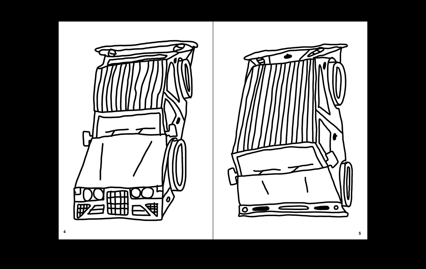 black block BMW Cars cubic design Drawing  graphic ILLUSTRATION  White