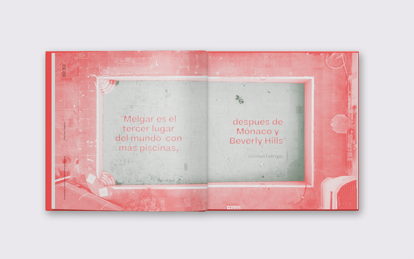 book Diseño editorial diseño gráfico Duotone duotono editorial graphic design  libro print red