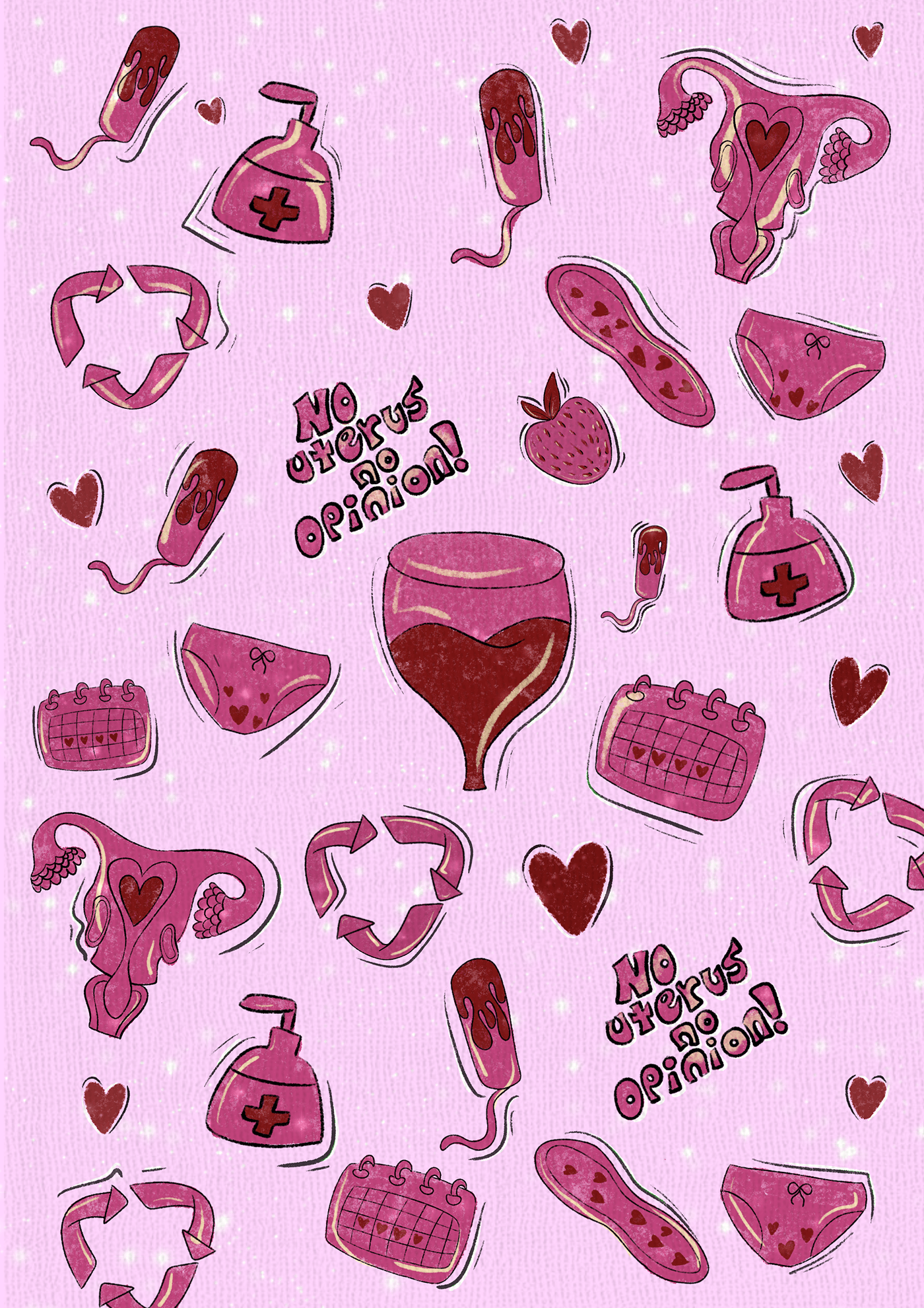 ILLUSTRATION  art poster graphic design  branding  Digital Art  menstrual cups
