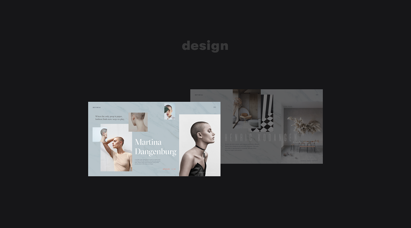Web Website magazine Interface desktop Fashion  online magazine typography   Photography  Blog