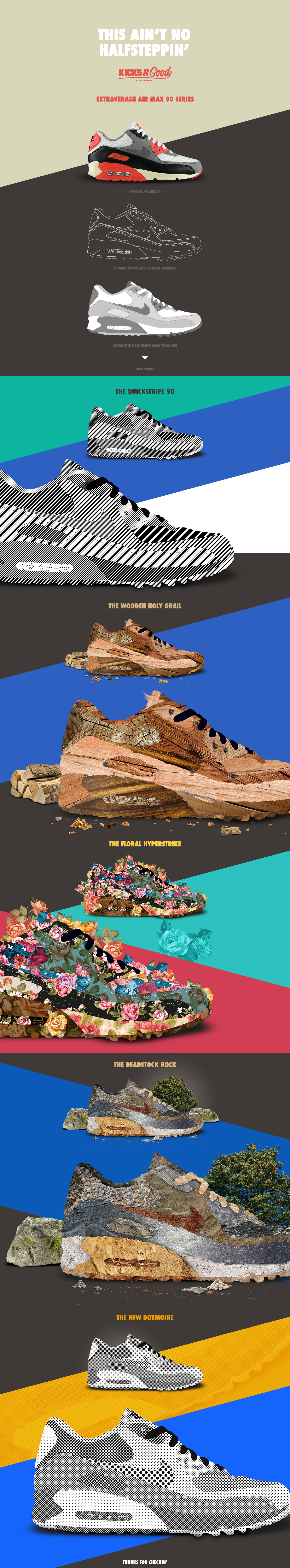 kicks sneakers shoes airmax Nike Exhibition  pattern AM90 photoshop Mockup vector expo