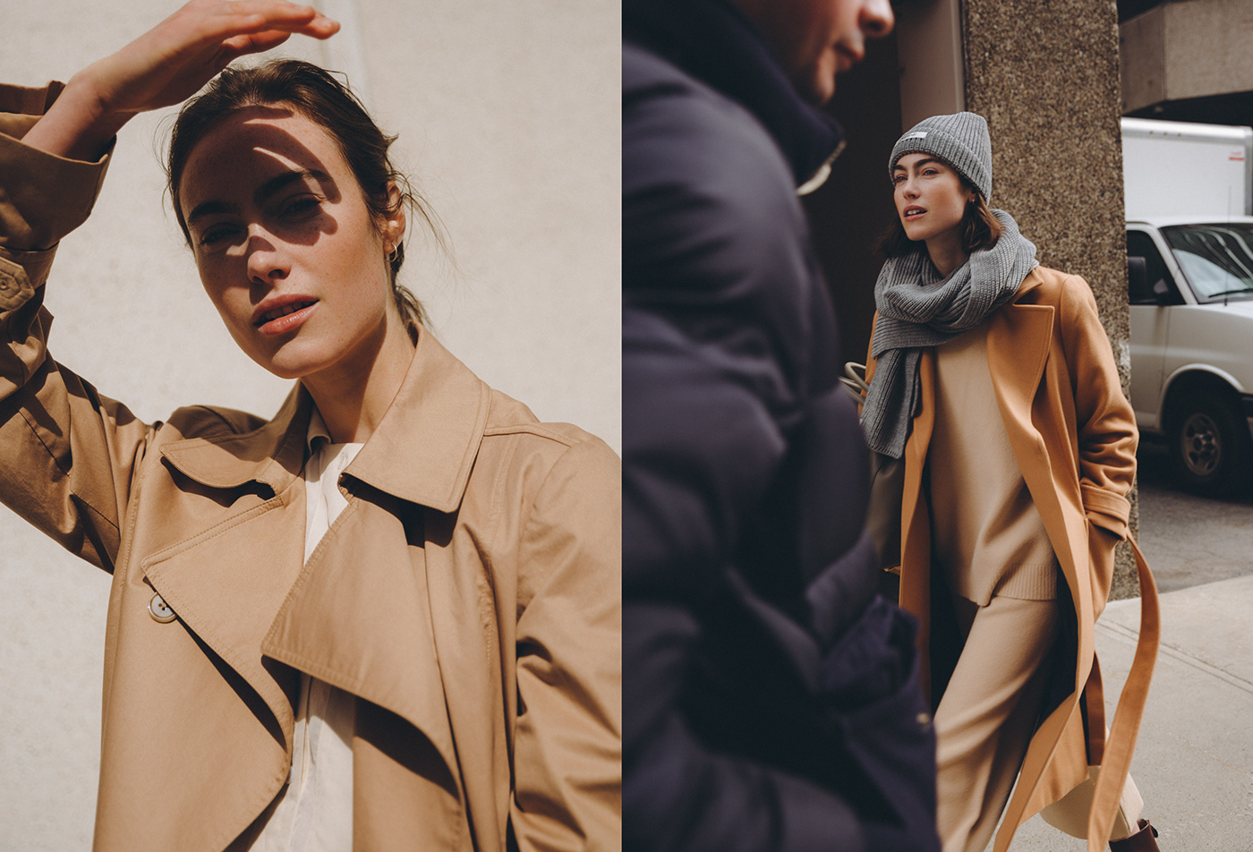 art direction  campaign city editorial Fall Fashion  Outerwear Photography  vegan