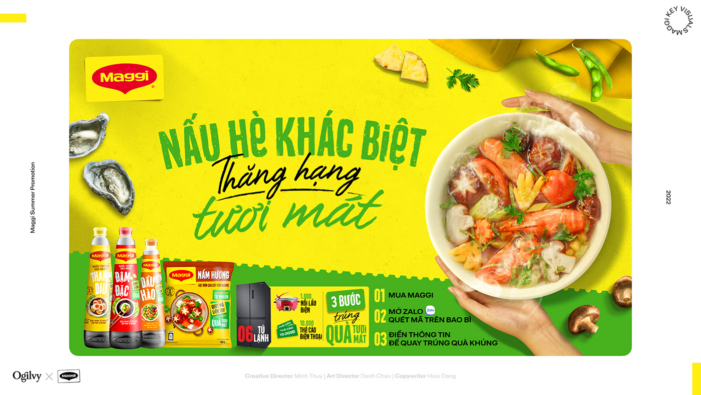 advertisement Advertising  art direction  brand Food  food photography Keyvisual Maggi poster visual identity