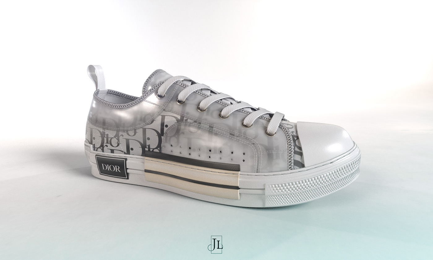 3D 3ds max CGI corona Dior sneakers Substance Painter visualization footwear shoe