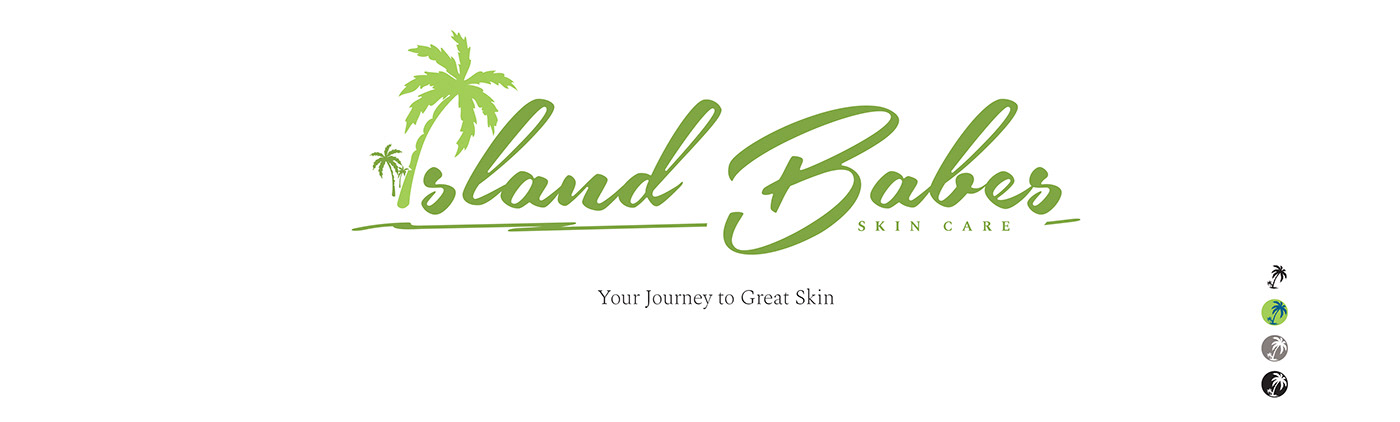 skincare logo visual identity package design  Tropical organic Palm Tree