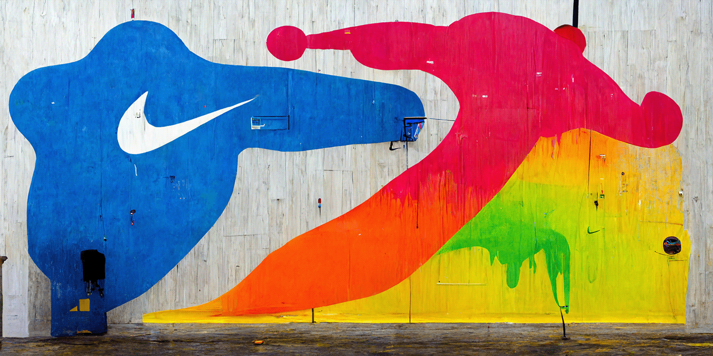 3D ai brand identity design Logotipo Logotype Nike visual visual identity