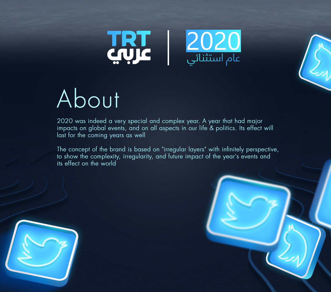 broadcast motion graphics  report social media studio trend TRT trtarabi tv