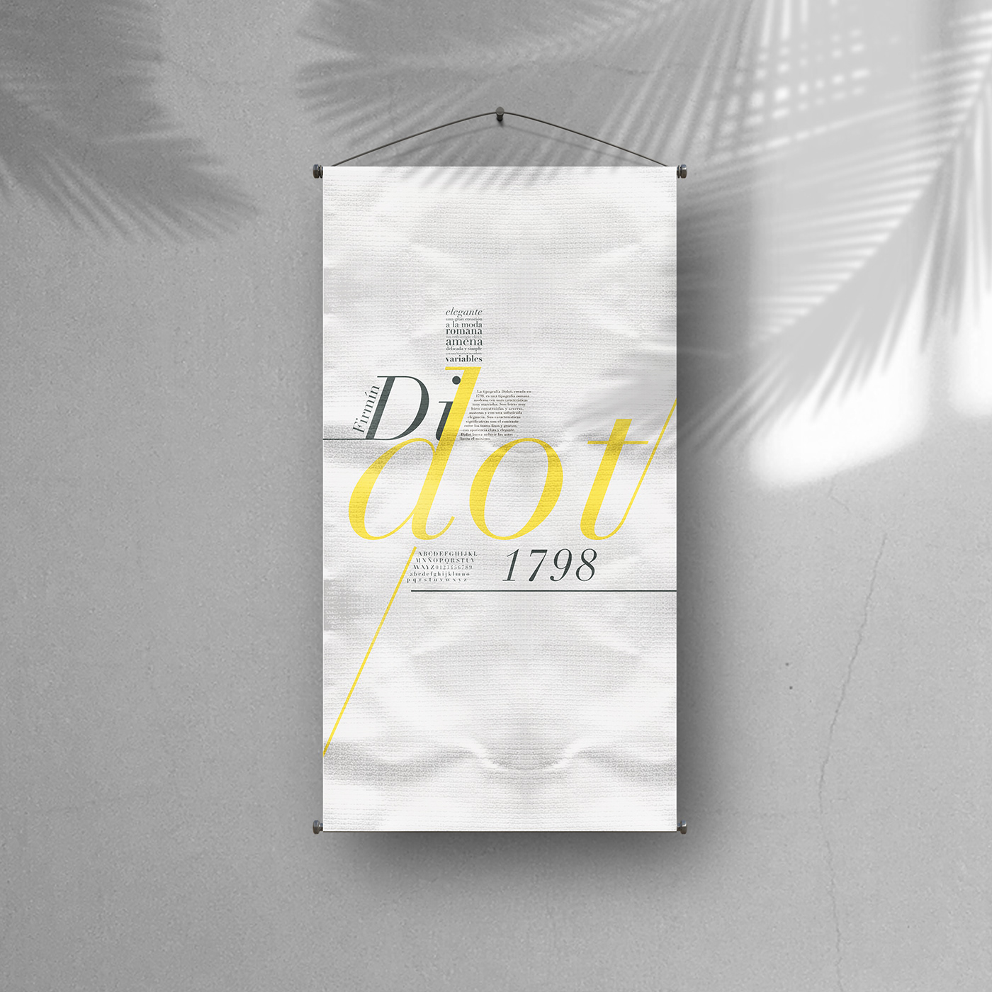 afiche brochure Didot elegante Firmin Didot folleto poster tipografia