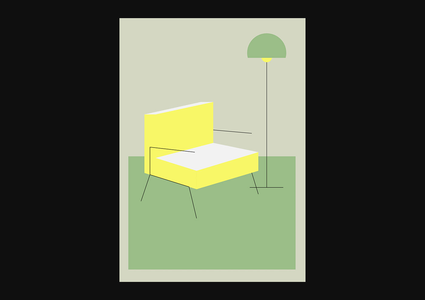 Interior vintage furniture simple Minimalism