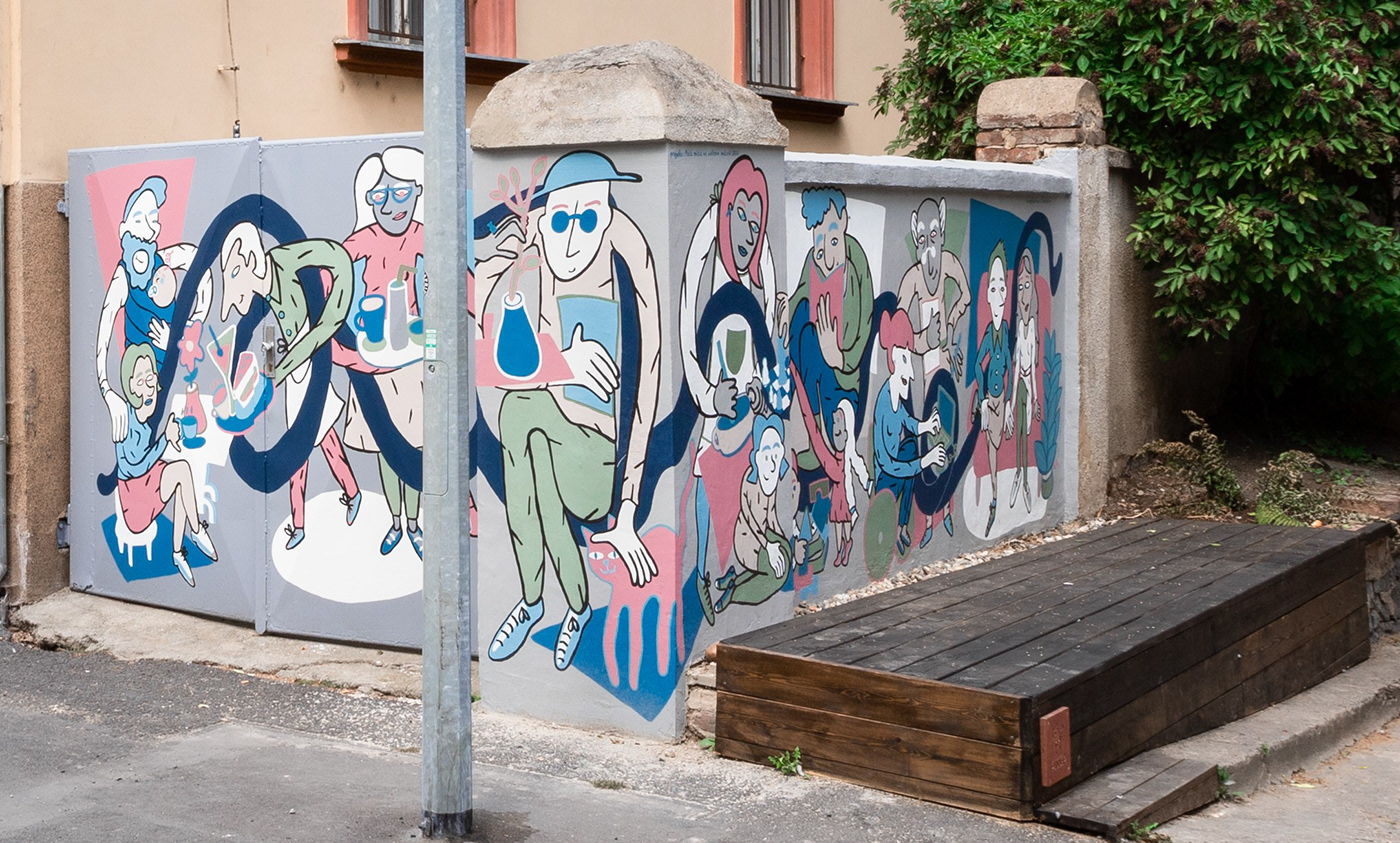 ILLUSTRATION  ilustrace Mural nástěnná malba neziskovky revitalizace streetart usti nad labem