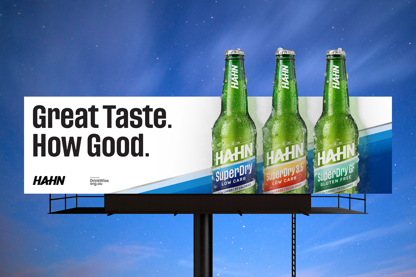 brand guidelines packaging design visual identity system beer hahn Low Carb superdry
