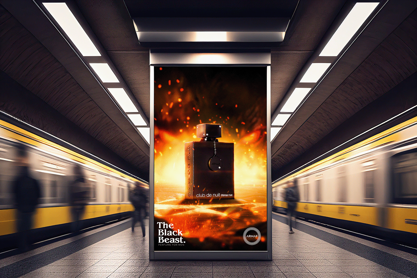 Publicidad La bestia perfume para caballeros | Advertising the black beast perfurme for men