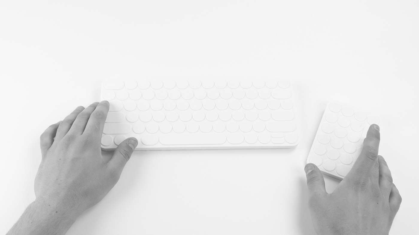 keyboard modular consumer electronics design minimal Technology wireless charging industrial design Logitech product design