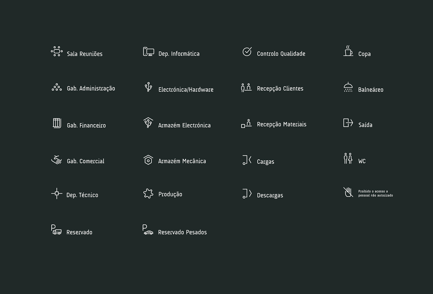 pictograms Signage barbal icons wayfinding sign