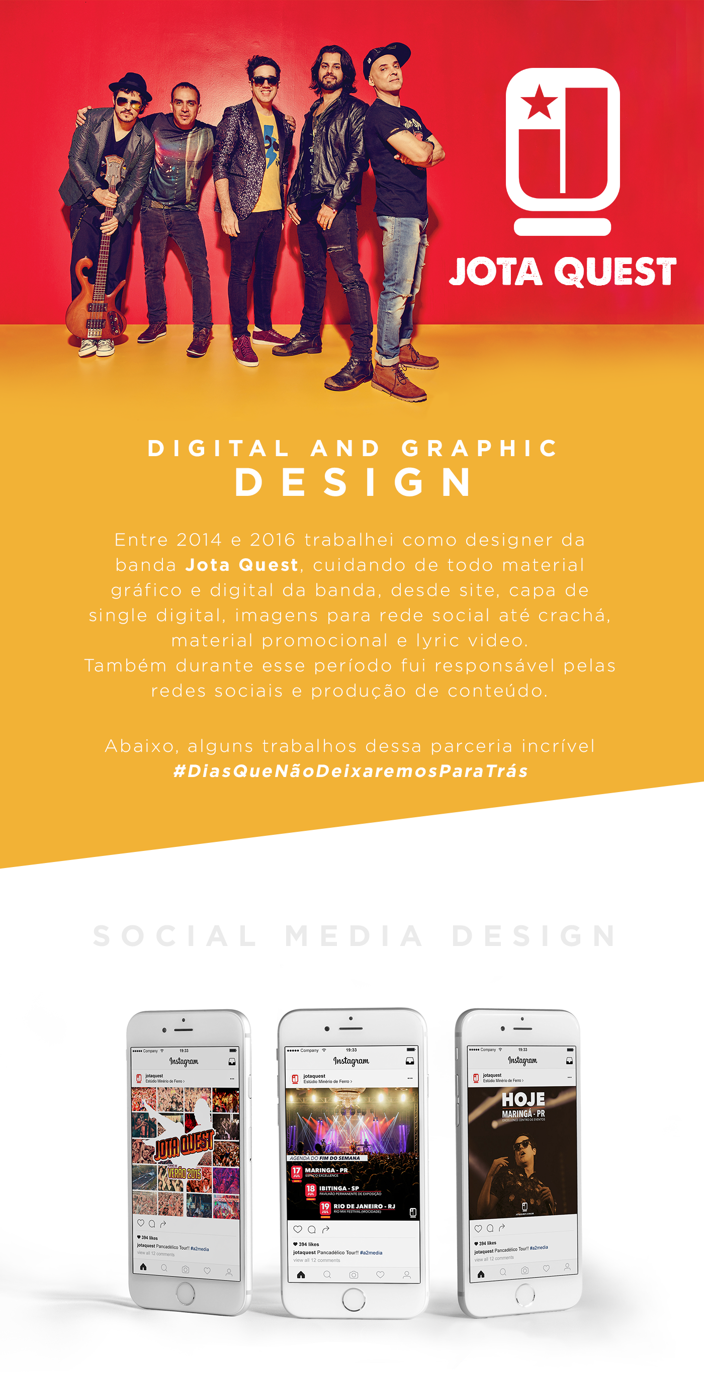 social media digital design design digital graphic design  jota quest backdrop album art cover