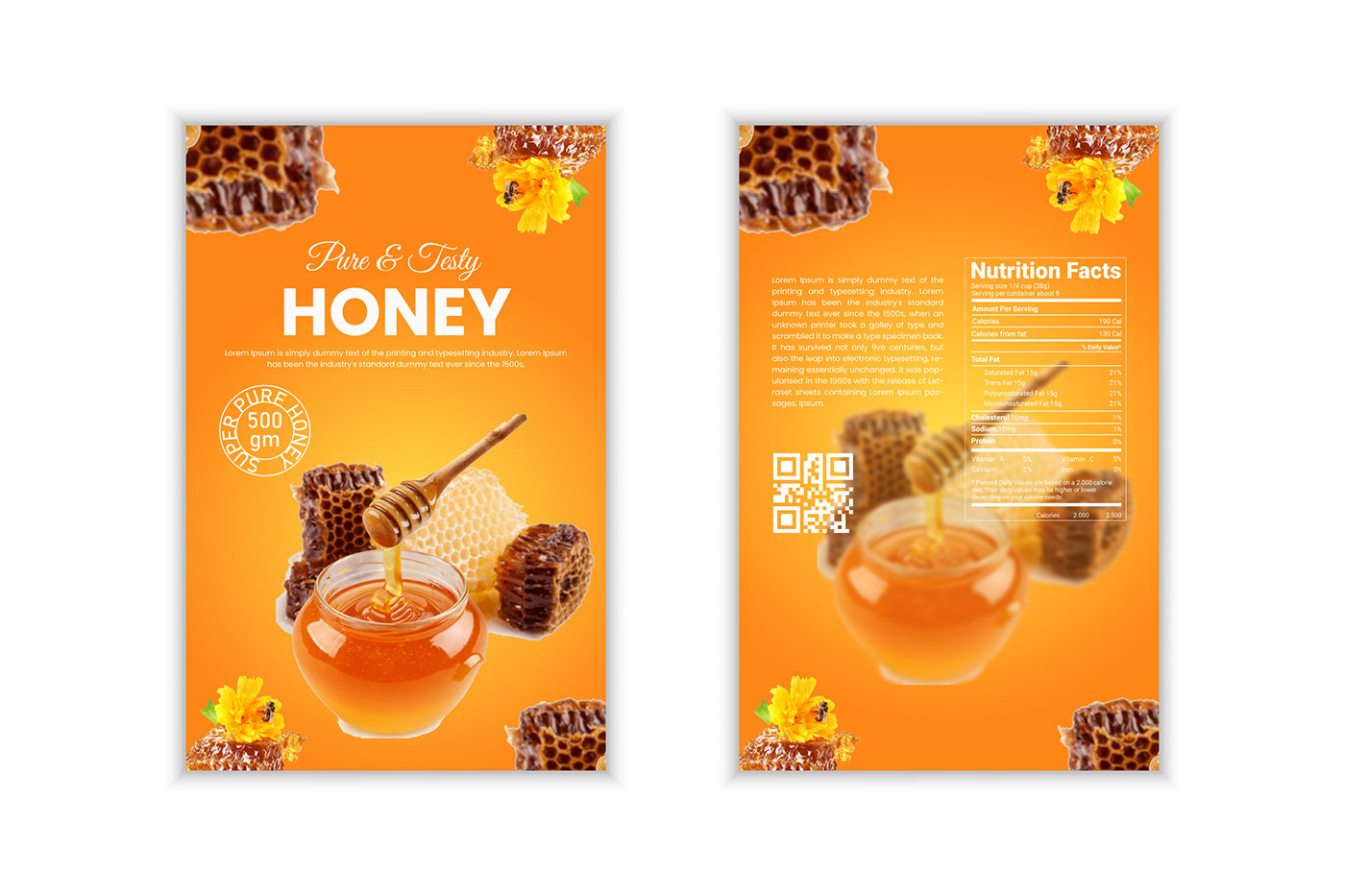 Pouch Design  Food Packaging label design Packaging design honey pouch design